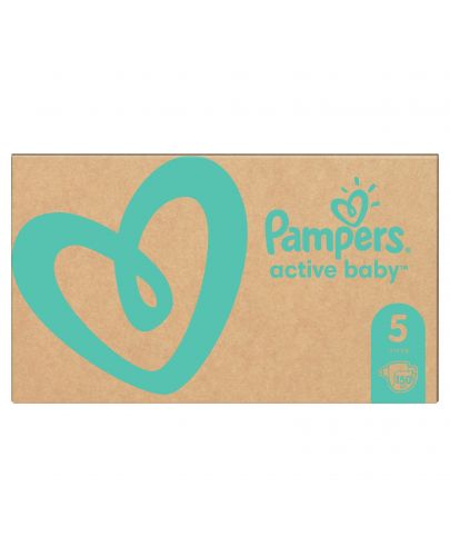 Бебешки пелени Pampers - Active Baby 5, 150 броя  - 3
