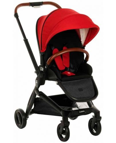 Бебешка количка 3 в 1 Zizito - Harmony Lux, червена - 3