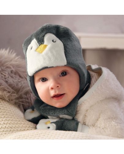 Бебешка шапка Sterntaler - Пингвинче, 49 cm, 12-18 месеца - 2