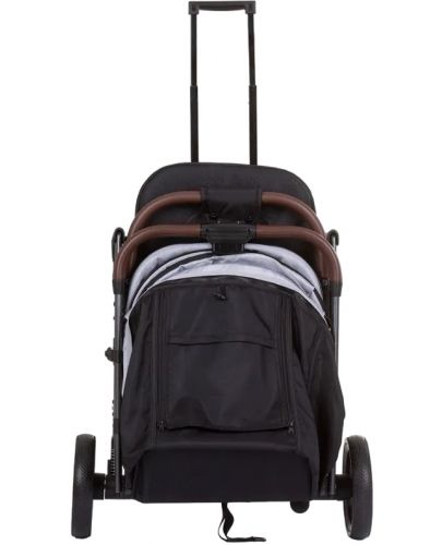 Бебешка лятна количка Chipolino - Combo, сребърно сиво - 5