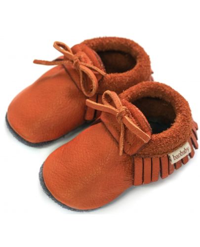 Бебешки обувки Baobaby - Moccasins, Hazelnut, размер S - 1