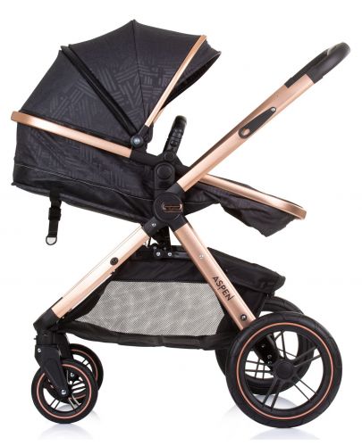 Бебешка количка с трансформираща се седалка Chipolino - Аспен, Абанос - 7