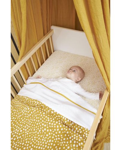 Бебешко одеяло Meyco Baby - 75 х 100 cm, медено златисто - 3