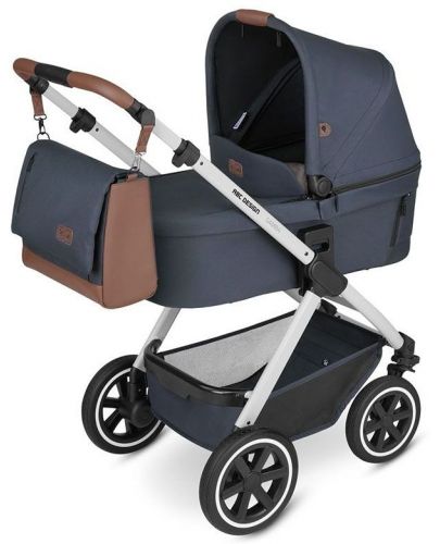 Бебешка количка 2 в 1 ABC Design Classic Edition - Samba, с чувалче и чанта, Lake - 2