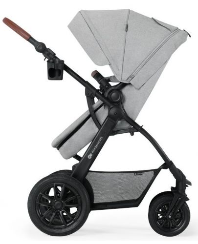 Бебешка количка 3 в 1 KinderKraft - Xmoov, светлосива - 6