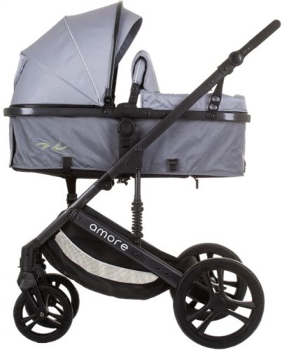 Бебешка количка Chipolino - Аморе, пепелно сиво - 2