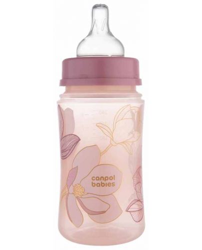 Бебешко антиколик шише Canpol babies - Easy Start, Gold, 240 ml, розово - 2