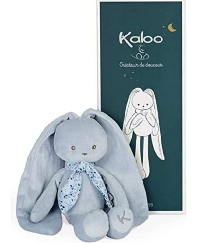 Бебешка плюшена играчка Kaloo - Зайче, Blue Medium - 3