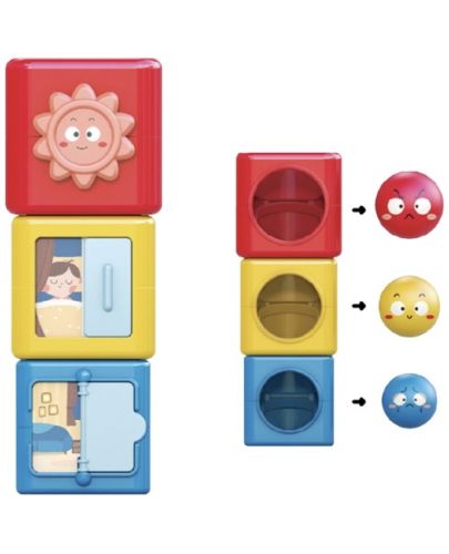 Бебешка кула от активни кубчета Hola Toys - 3