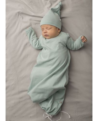 Бебешка нощница Egos Bio Baby - Органичен памук, мента - 2