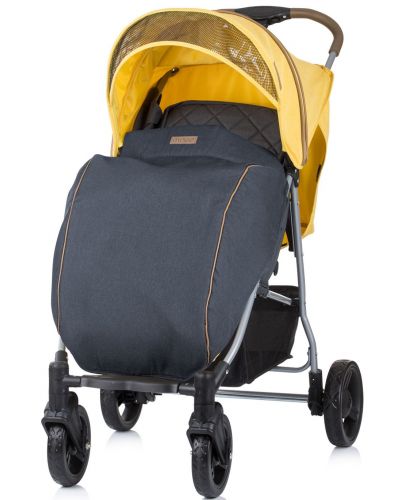 Бебешка количка с покривало Chipolino - Микси, банан - 5