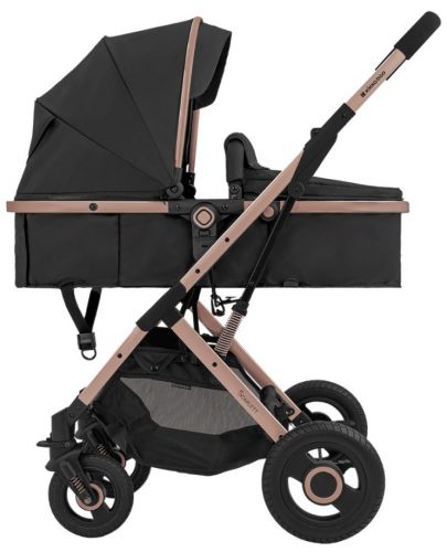Бебешка количка 2 в 1 KikkaBoo - Scarlett, черна - 7