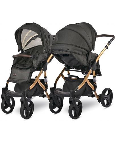 Бебешка количка Lorelli - Rimini Premium, Black Jasper - 7