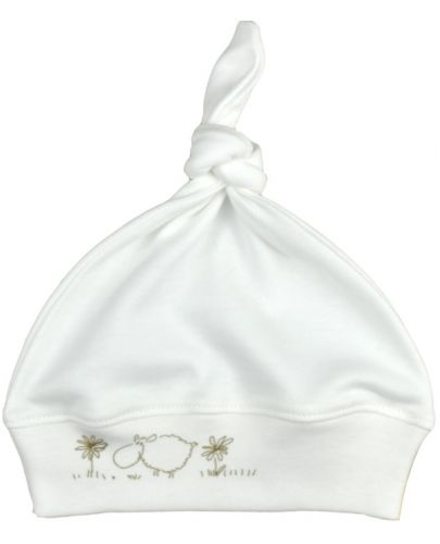 Бебешка шапка с възел For Babies - Овчица - 1