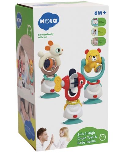 Бебешка активна играчка с вакуум Hola Toys - Зайче - 3