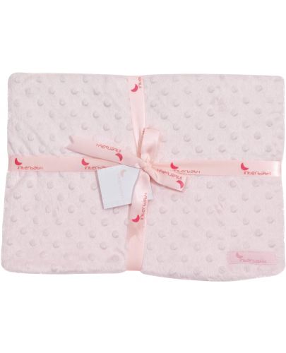 Бебешко одеяло Interbaby - Coral Fleece, розово, 80 х 110 cm - 1