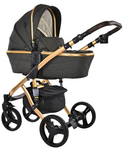 Бебешка количка Lorelli - Rimini Premium, Black Jasper - 1