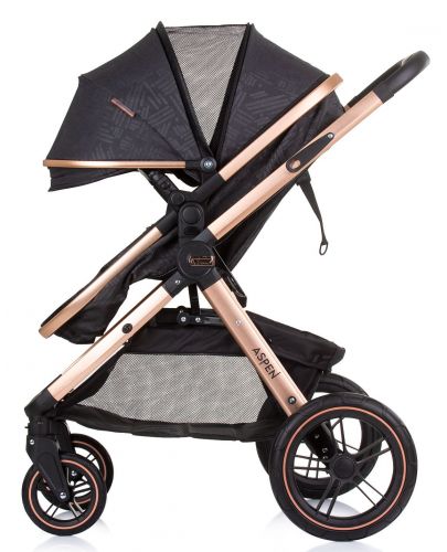 Бебешка количка с трансформираща се седалка Chipolino - Аспен, Абанос - 8