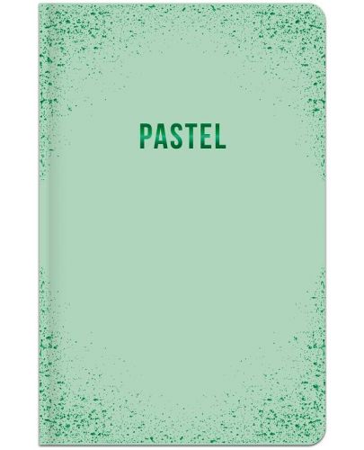 Бележник Lastva Pastel - А6, 96 л, офсет, редове, зелен - 1