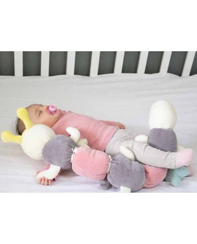 Бебешка възглавница BabyJem - Гъсеница, Pink  - 2