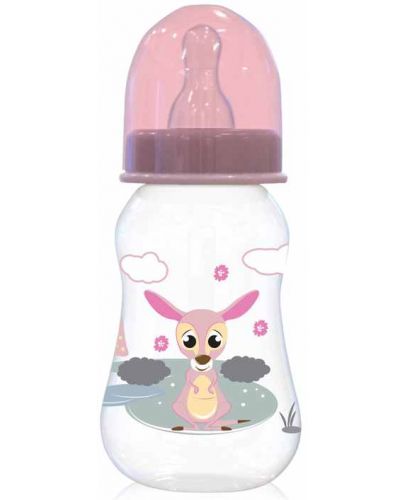 Бебешко шише Lorelli Baby Care - 125 ml, розово - 1