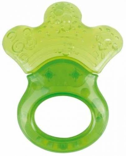 Бебешка водна чесалка с дрънкалка Canpol - Little paw, зелена - 1