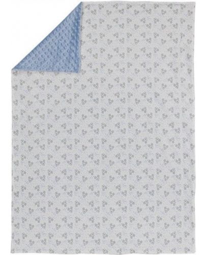 Бебешко релефно одеяло Interbaby - Mickey, синьо, 80 x 110 cm - 4