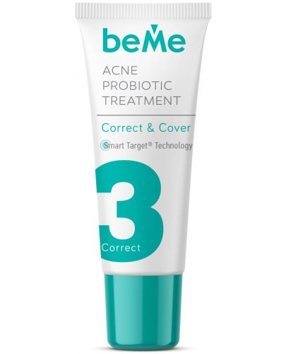 beMe Коректор за локално лечение на акне Correct & Cover, 15 ml - 1
