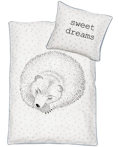 Бебешко спално бельо Bloomingville - Спящ мечок, 2 части, бяло - 1