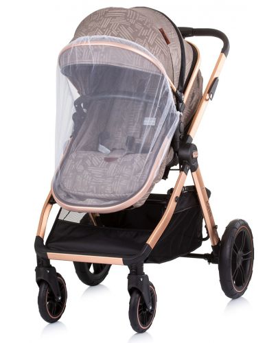 Бебешка количка с трансформираща се седалка Chipolino - Аспен, Пясък - 5