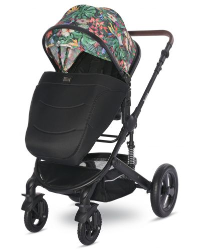 Бебешка количка с твърд кош Lorelli - Boston, Tropical Flowers - 5