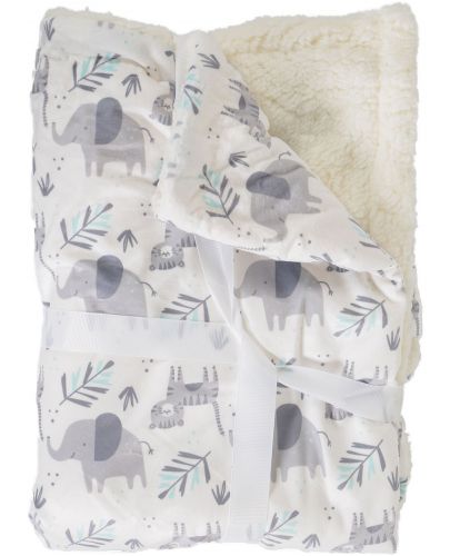 Бебешко одеяло Cangaroo - Shaggy, 75 х 105 cm,  сиво - 1