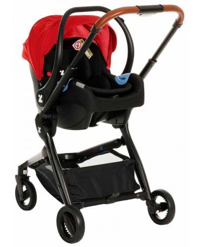 Бебешка количка 3 в 1 Zizito - Harmony Lux, червена - 7