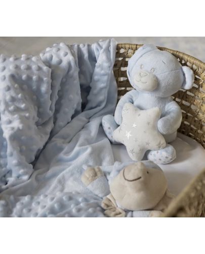 Бебешки комплект за сън Interbaby - Къщичка синя, 3 части - 8