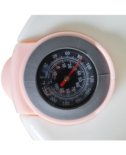 Бебешка вана с вграден термометър Cangaroo Dolphin, розова - 5