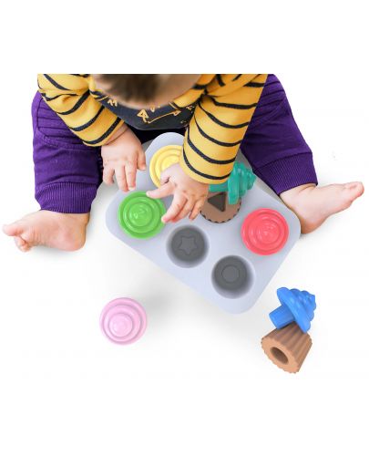 Бебешка играчка Bright Starts - Сортер, кексчета - 3