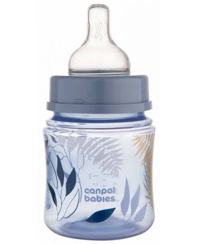 Бебешко антиколик шише Canpol babies Easy Start - Gold, 120 ml, синьо - 2