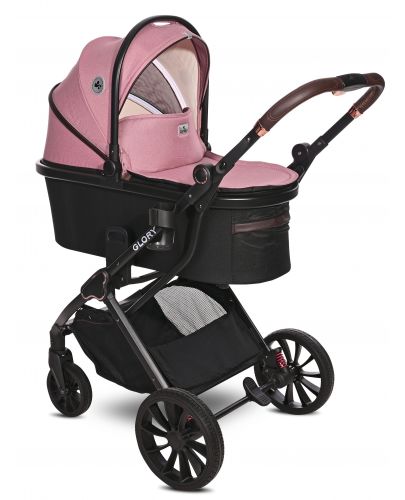 Бебешка количка Lorelli - Glory, розова - 2