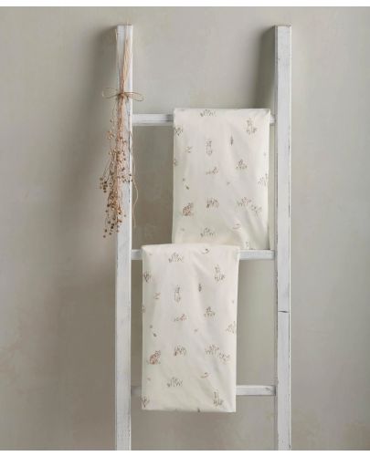 Бебешки чаршаф с ластик Mamas & Papas - Bunny/Fox, 70 x 142 cm, 2 броя - 3