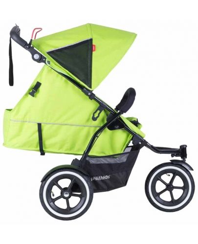 Бебешка количка за едно или породени деца Phil & Teds - Sport V5, Зелена - 3