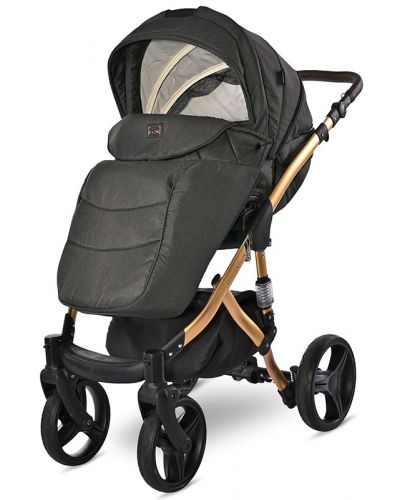 Бебешка количка Lorelli - Rimini Premium, Black Jasper - 6