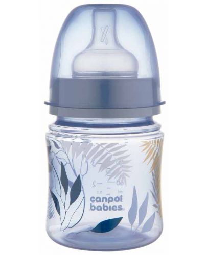 Бебешко антиколик шише Canpol babies Easy Start - Gold, 120 ml, синьо - 1