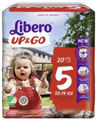 Бебешки пелени гащи Libero - Up&Go 5, 20 броя  - 1