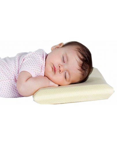Бебешка възглавница за безопасен сън BabyJem - Beige  - 2