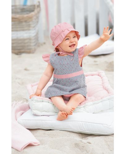 Бебешка рокля с UV30+ защита Sterntaler - На райе, 74 cm, 6-9 месеца - 2
