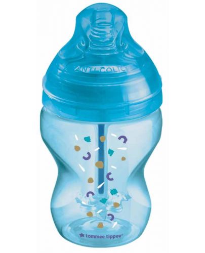 Бебешко шише Tommee Tippee - Anti-Colic, 260 ml, синьо - 3
