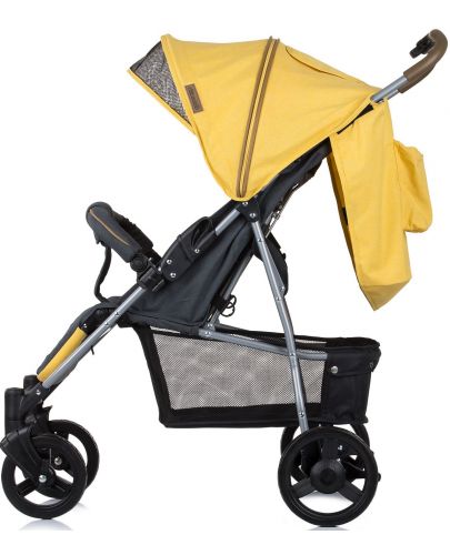 Бебешка количка с покривало Chipolino - Микси, банан - 3