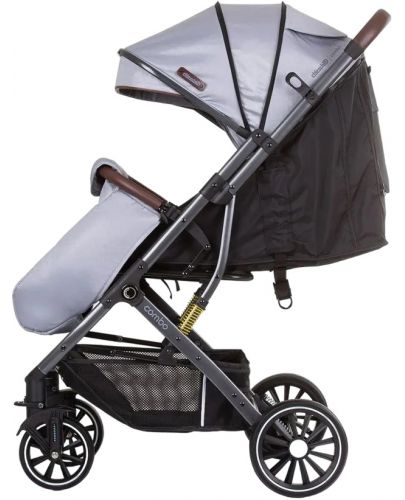 Бебешка лятна количка Chipolino - Combo, сребърно сиво - 4