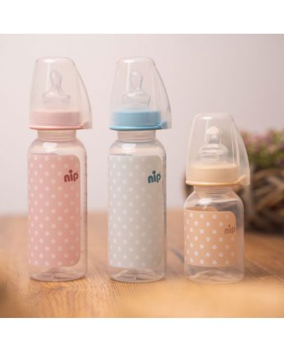 Бебешко шише NIP - Trendy, РР, Flow S, 0-6 м, 125 ml  - 4