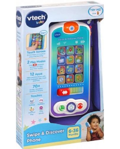 Бебешка играчка Vtech - Интерактивен телефон - 1